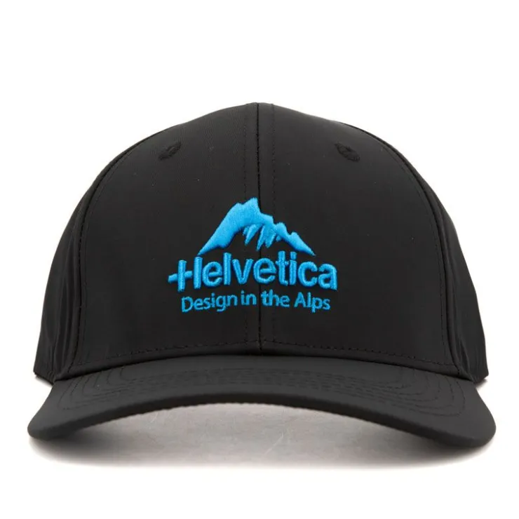 HELVETICA Casquette logo brodé coloré window Homme NOIR Best