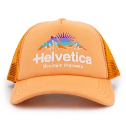 HELVETICA Casquette Trucker Elio Mixte ORANGE Outlet