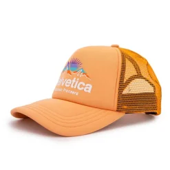 HELVETICA Casquette Trucker Elio Mixte ORANGE Outlet