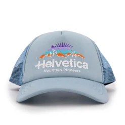 HELVETICA Casquette Trucker Elio Mixte BLEU CLAIR Discount
