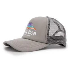 HELVETICA Casquette Trucker Elio Mixte GRIS CLAIR New