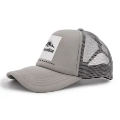 HELVETICA Casquette Trucker Minos Mixte GRIS CLAIR Discount
