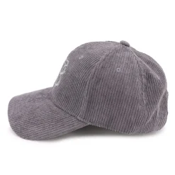 BILL TORNADE Casquette velours cotelé logo brodé Homme GRIS Discount