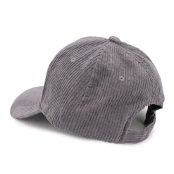 BILL TORNADE Casquette velours cotelé logo brodé Homme GRIS Discount