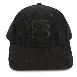 BILL TORNADE Casquette velours cotelé logo brodé Homme NOIR Clearance