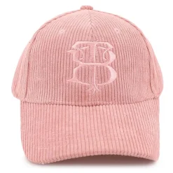 BILL TORNADE Casquette velours cotelé logo brodé Homme ROSE New