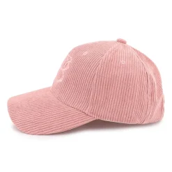 BILL TORNADE Casquette velours cotelé logo brodé Homme ROSE New