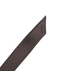 DOCKERS Ceinture cuir de vache daim boucle doré cercle Femme BLEU PETROLE Online