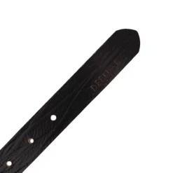 DEELUXE 74 Ceinture cuir grainé Candice boucle argenté Femme NOIR Online