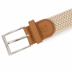 BILL TORNADE Ceinture elasthanne sans trou colore Homme BLANC ECRU Hot