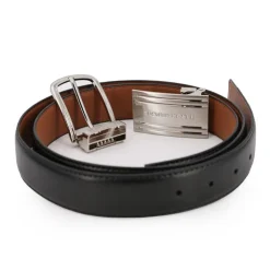 TORRENTE Ceinture réversible avec coffret deux boucles Homme NOIR
