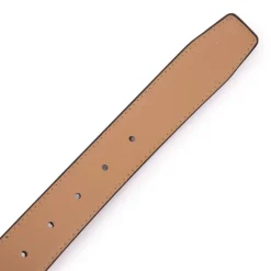 BILL TORNADE Ceinture réversible cuir vachette double boucles Homme MARRON CLAIR Discount