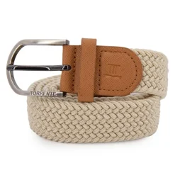 TORRENTE Ceinture tissu élastique tressée Homme BEIGE