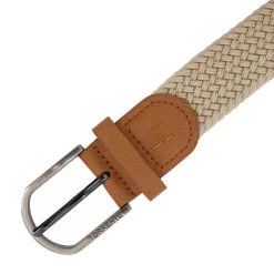 TORRENTE Ceinture tissu élastique tressée Homme BEIGE