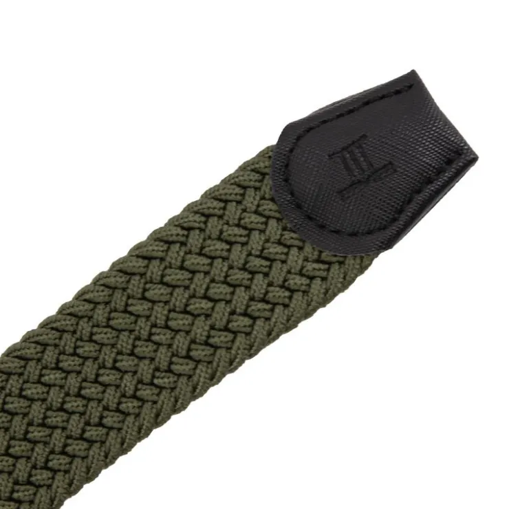 TORRENTE Ceinture tissu élastique tressée Homme KAKI