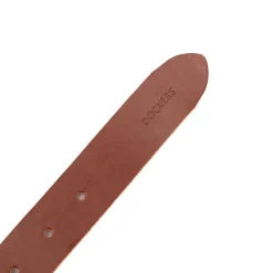 DOCKERS Ceinture tout cuir boucle argentée Femme MARRON Discount