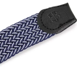 BILL TORNADE Ceinture tressée bouclé argenté Homme BLEU FONCE Sale