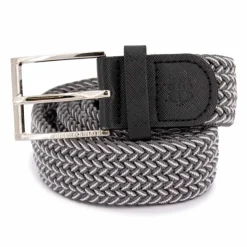 BILL TORNADE Ceinture tressée bouclé argenté Homme GRIS Discount