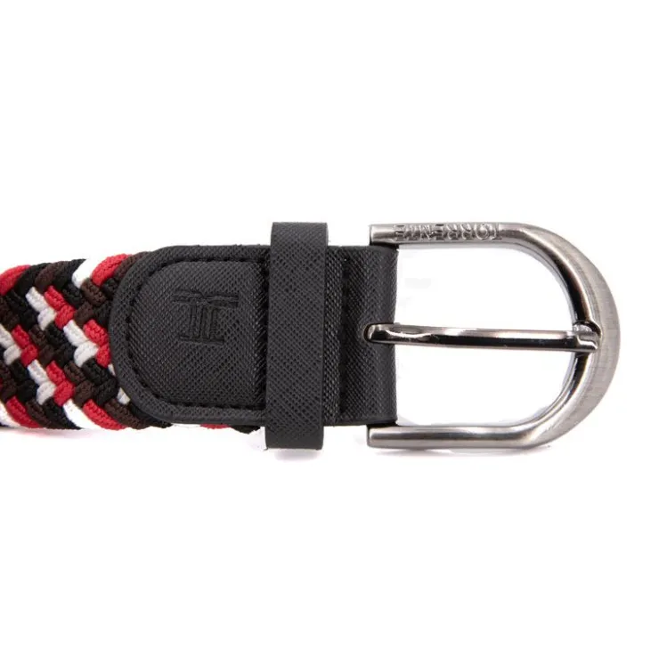 TORRENTE Ceinture tressée en tissu Homme ROUGE Clearance