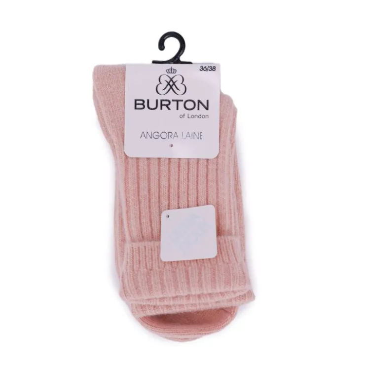 BURTON OF LONDON Chacha paire de chaussettes ultra doux Femme ROSE CLAIR Outlet
