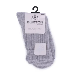 BURTON OF LONDON Chacha paire de chaussettes ultra doux Femme GRIS CLAIR New