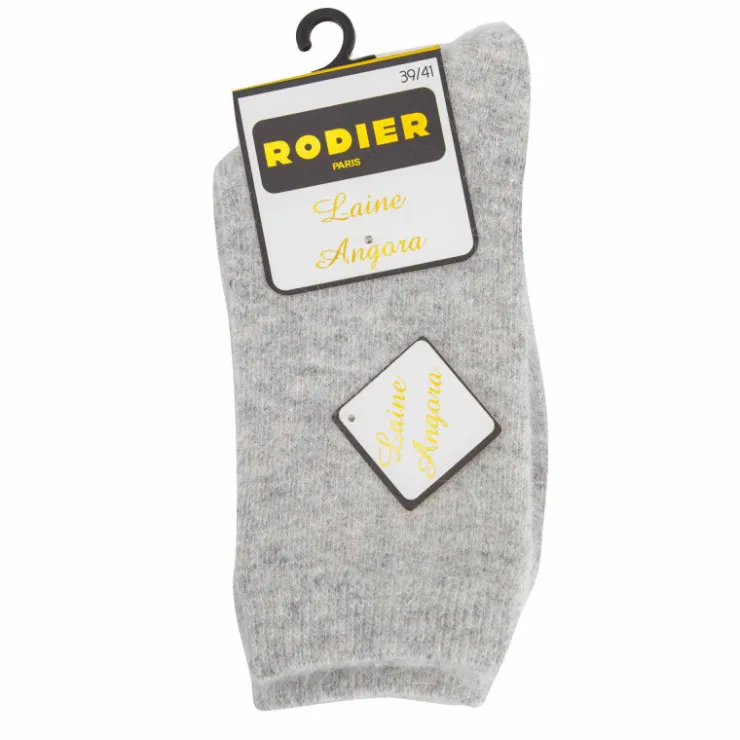 RODIER Chaussette angora cindelle Femme GRIS CLAIR Outlet