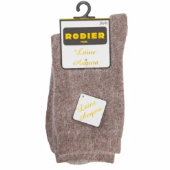 RODIER Chaussette angora cindelle Femme MARRON Hot