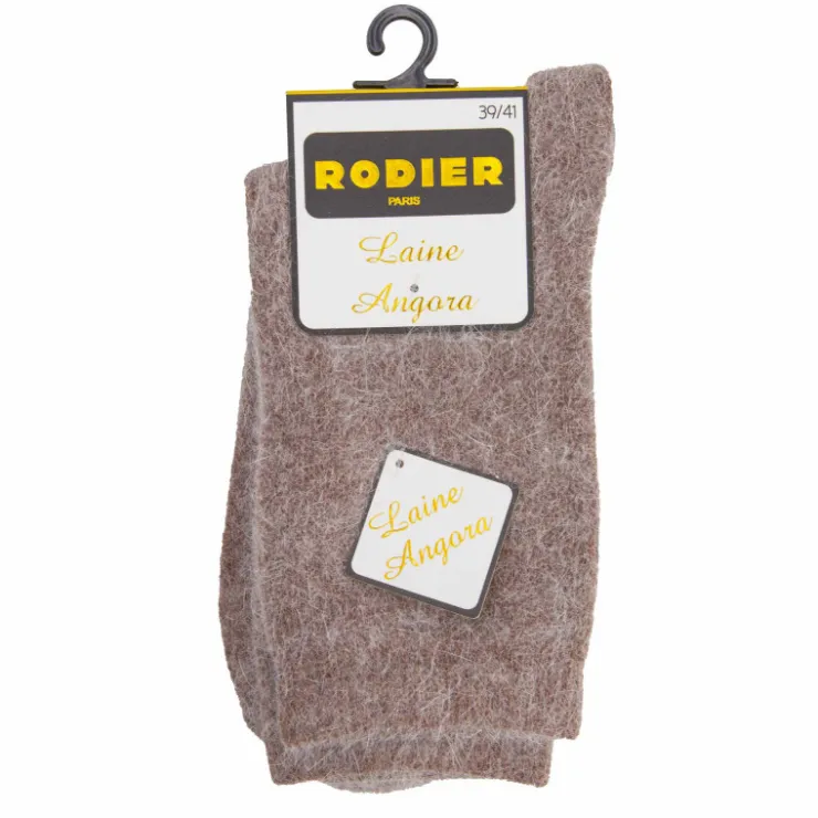 RODIER Chaussette angora cindelle Femme MARRON Hot