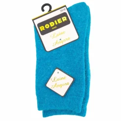 RODIER Chaussette angora cindelle Femme TURQUOISE Best