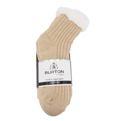 BURTON OF LONDON Chaussette Fourrée Antidérapante Diara 36/38 - 39/41 Femme BEIGE Sale
