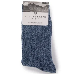 BILL TORNADE Chaussette laine Homme GRIS