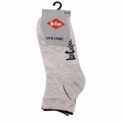 LEE COOPER Chaussette lot x3 nolan Homme GRIS CLAIR Discount