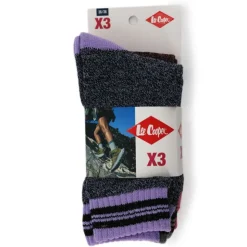 LEE COOPER Chaussette sadiya femme x3 Femme VIOLET CLAIR