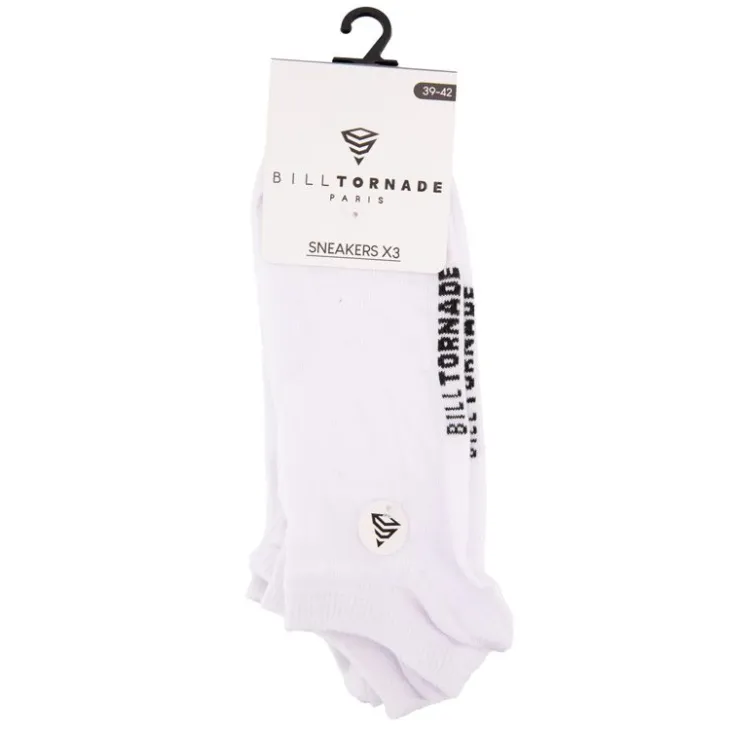 BILL TORNADE Chaussette x3 Homme BLANC Best
