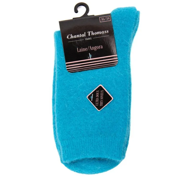 CHANTAL THOMASS Chaussettes Anissa douces & soyeuses Femme TURQUOISE New