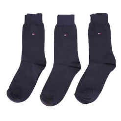 TOMMY HILFIGER Chaussettes coton lot de 3 avec logo Homme BLEU FONCE Sale