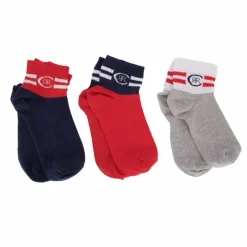 CERRUTI Chaussettes courte lotx3 bi-color Homme GRIS Hot