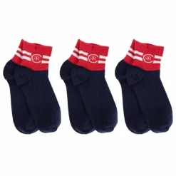 CERRUTI Chaussettes courte lotx3 bi-color Homme BLEU FONCE New