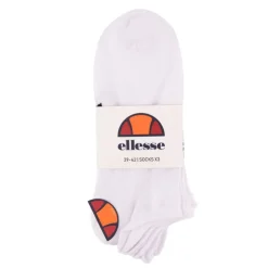 ELLESSE Chaussettes courtes imprimé logo coloré x3 Homme BLANC Best