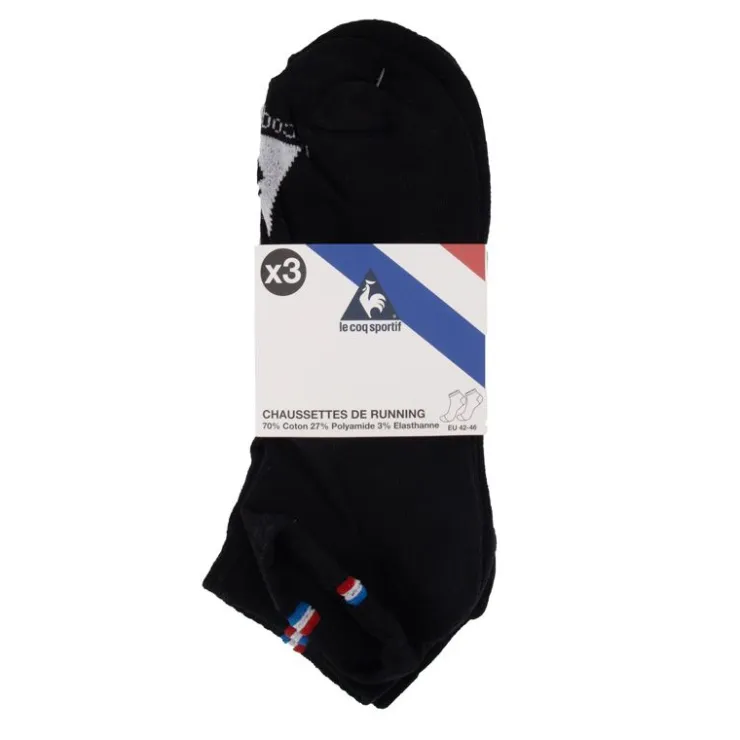 LE COQ SPORTIF Chaussettes de running lot de 3 paires es Homme NOIR Online