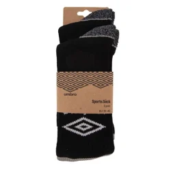 UMBRO Chaussettes de sport lot de 2 t39-46 Homme NOIR Sale