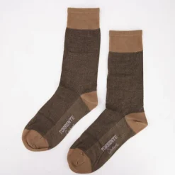 TORRENTE Chaussettes fil d'ecosse fantaisies 24018 Homme MARRON Clearance