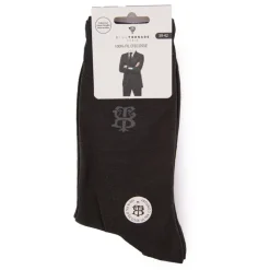 BILL TORNADE Chaussettes fil d'ecosse uni à logo GRIS FONCE Best