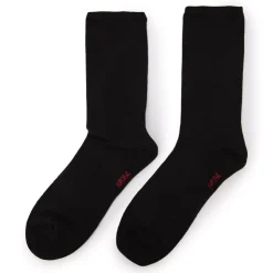 KAPORAL Chaussettes hautes en bamboo Homme NOIR Clearance