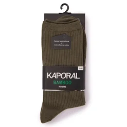 KAPORAL Chaussettes hautes en bamboo Homme KAKI Best