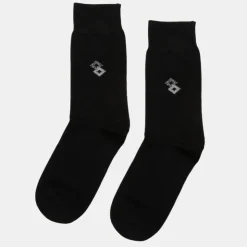 TORRENTE Chaussettes imprimé losanges à pois Homme NOIR