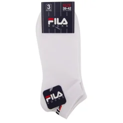 FILA Chaussettes invisibles lot de 3 Homme BLANC Clearance
