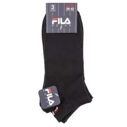 FILA Chaussettes invisibles lot de 3 Homme NOIR Clearance
