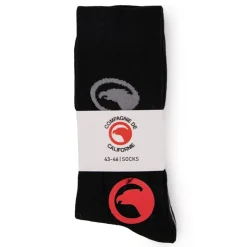 COMPAGNIE DE CALIFORNIE Chaussettes longues avec logo imprimé x3 Homme GRIS Online