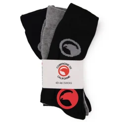 COMPAGNIE DE CALIFORNIE Chaussettes longues avec logo imprimé x3 Homme GRIS Online